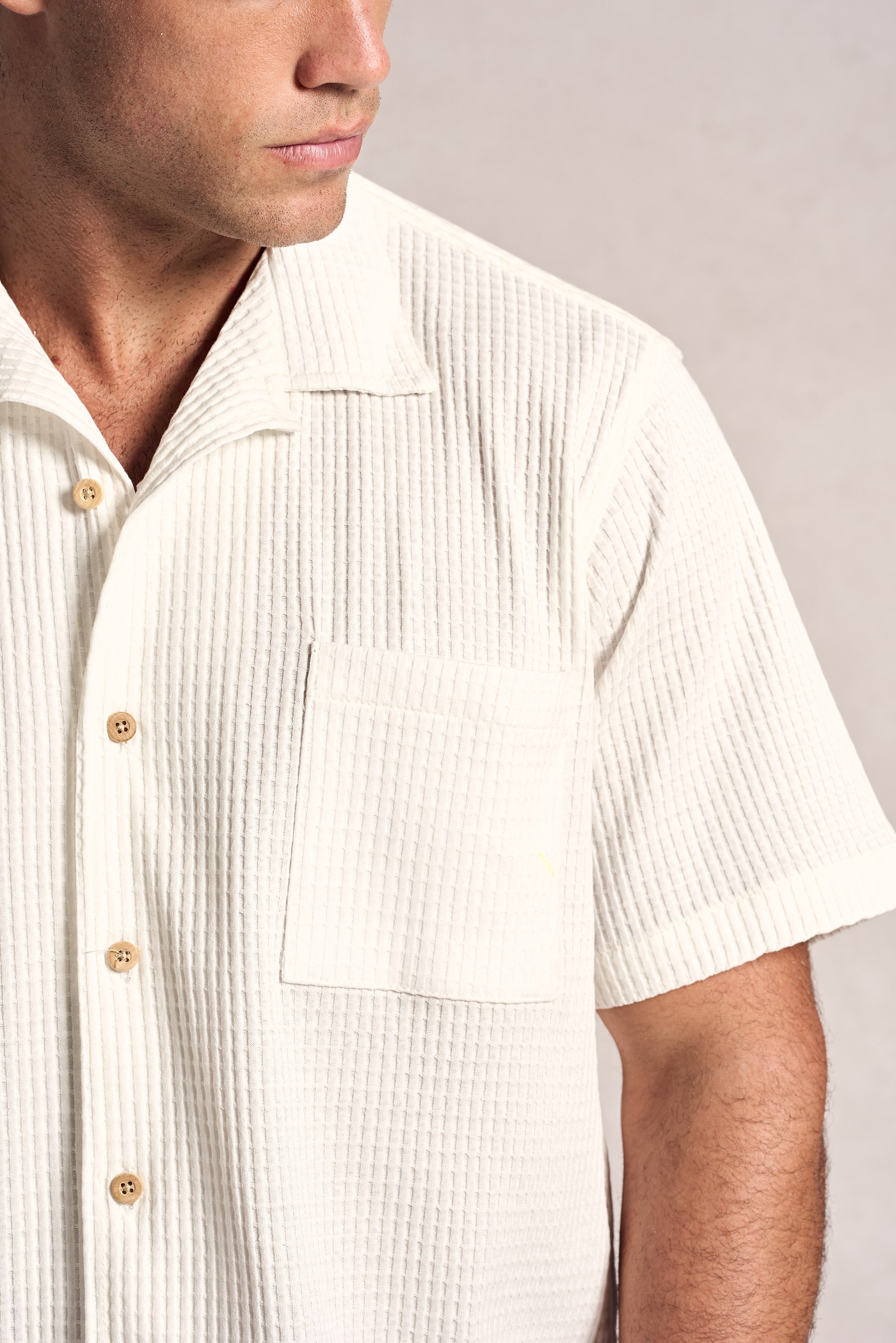 Camisa Waffle manga curta